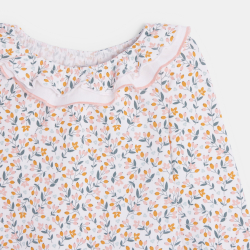 تيشيرت بطبعة الزهور ورقبة...